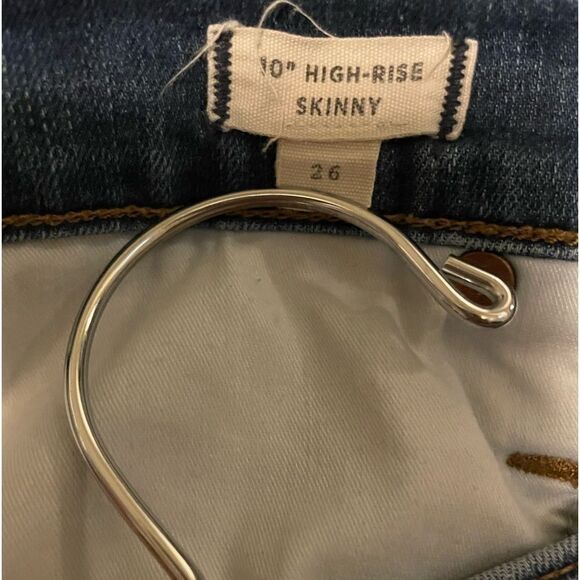 MADEWELL denim jeans 10” high rise skinny 26 - Picture 6 of 6